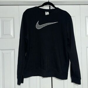 Nike gingham swoosh crewneck sweatshirt sweater